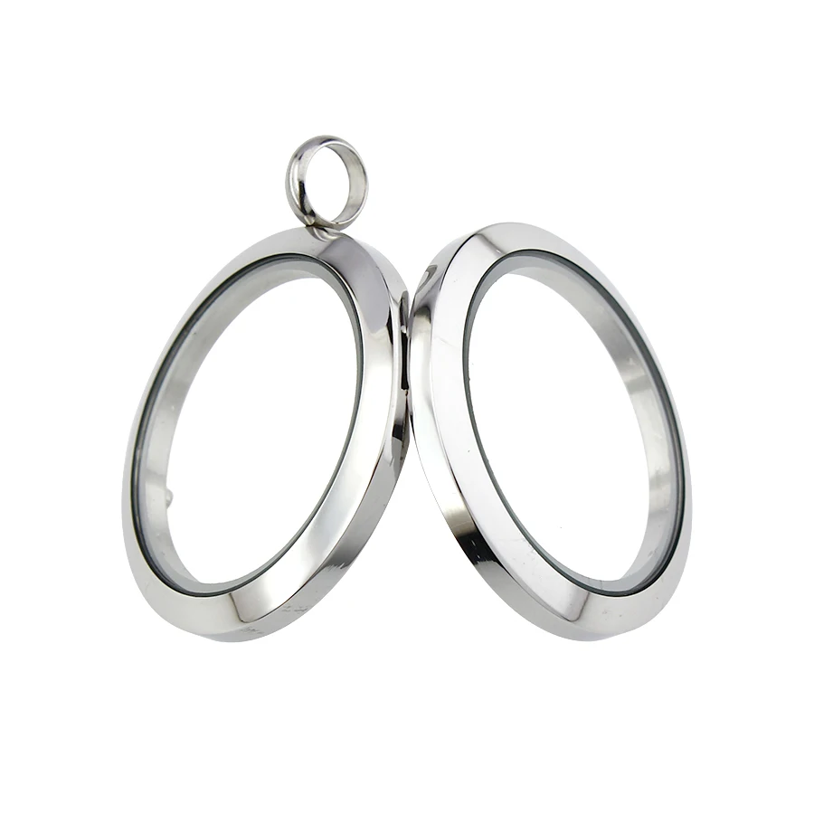 30 мм Нержавеющая сталь Магнитный стеклянные парящие Медальоны Подвески