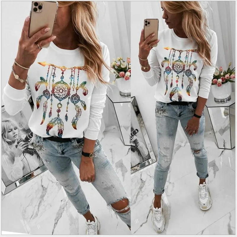 

Новинка, пуловер для взрослых, мягкая женская футболка, простая, повседневная, вырез лодочкой, повседневные, с длинными рукавами, модные, жен...