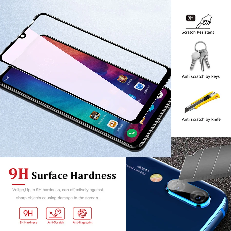 2в1 стекло для xiaomi redmi note7 защита экрана ksiomi xaiomi readmi note 7 не с камерой объектив