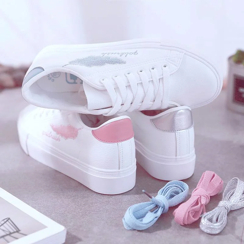 Размера плюс с рисунком граффити Туфли подошвой из вулканизированной резины для