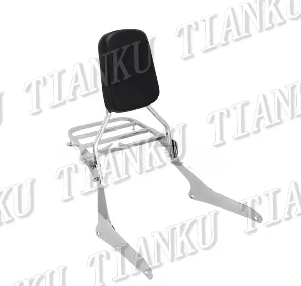 Chrome Backrest Sissy Bar Luggage Rack For Yamaha XVS1300A Midnight Star XVS1300CA Stryker | Автомобили и мотоциклы