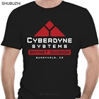 Рубашка Terminator Cyberdyne Systems Skynet Control System Front Двусторонняя Новая модная мужская крутая футболка с коротким рукавом
