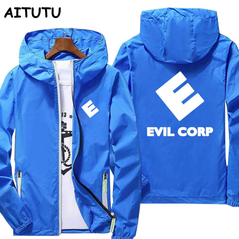 

Windbreaker Jacket men Spring summer evil letter print jacket male waterproof Hoodie zipper thin jacket women's casual jacket
