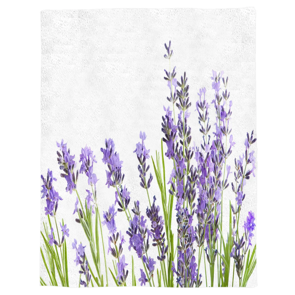 Фиолетовая лаванда печать ворс одеяло мягкий удобный бархат плюшевые цветочные