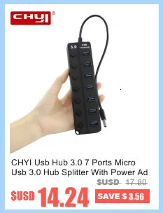 CHYI с несколькими usb-портами концентратор 2,0 4 порта Высокоскоростной USB hab сплиттер алюминиевый литой адаптер мини Компьютерные аксессуары для смартфона