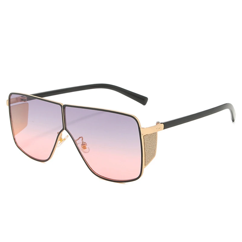 Солнцезащитные очки в стиле панк летние с градиентными линзами океане и море