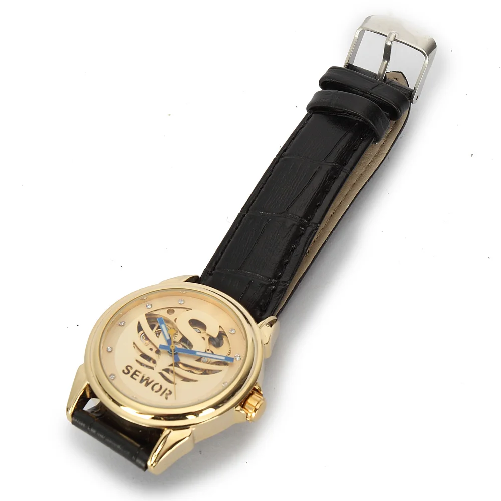 SEWOR/модные мужские механические часы в стиле стимпанк с золотым покрытием|watch f|watch