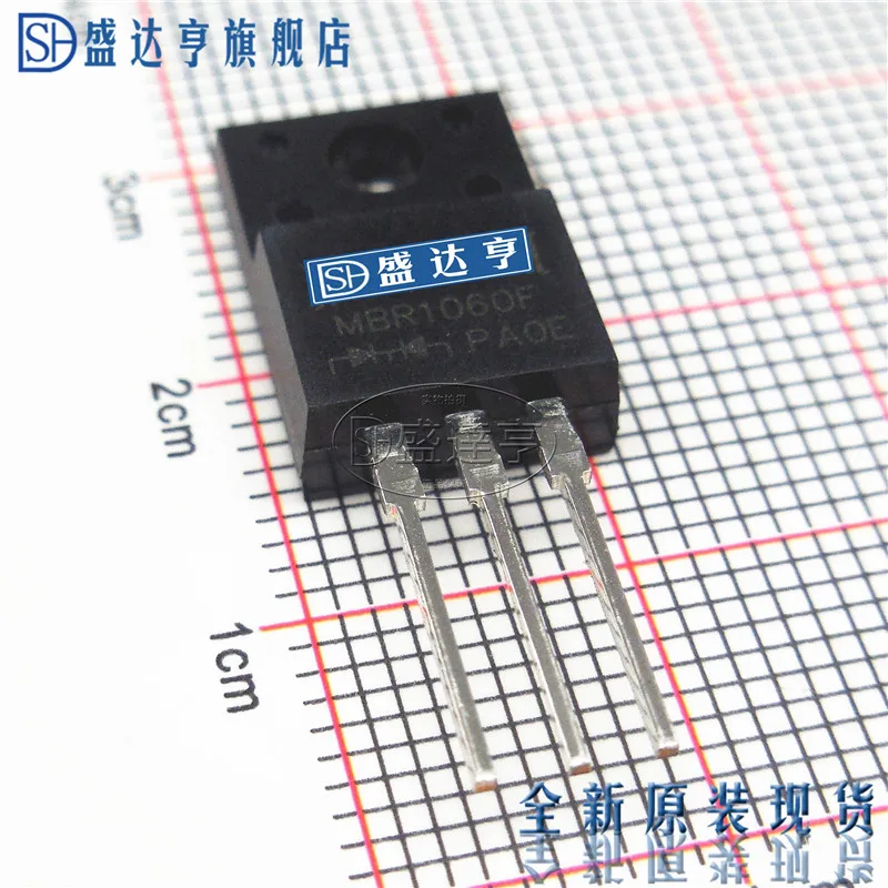 10 шт./лот MBR1060FCT MBR1060F 10A 600V TO220 DIP Schottky Барьерный Диод/ | Электронные компоненты и