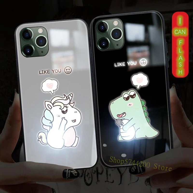 Чехол-накладка для iPhone 11 Pro 8 7 6 6S X XR Xs Max с изображением светлого цвета меняющего
