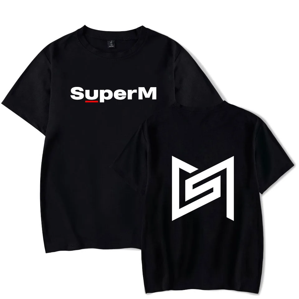 

Футболка KPOP Super M с надписью SuperM TAEMIN BAEKHYUN KAI TAEYONG десять MARK LUCAS Корейская уличная одежда в стиле хип-хоп хлопковая футболка с коротким рукавом