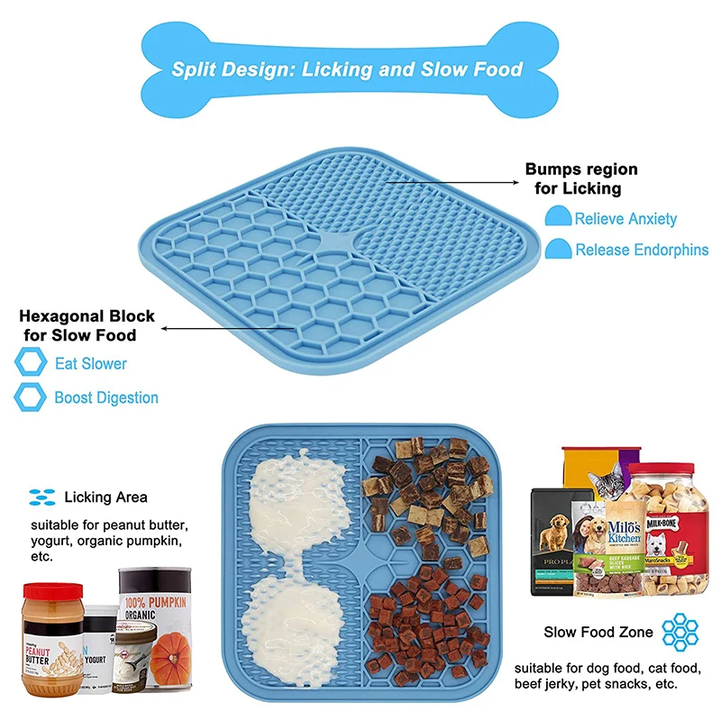 Коврик для дрессировки домашних животных прочный силиконовый коврик кормления