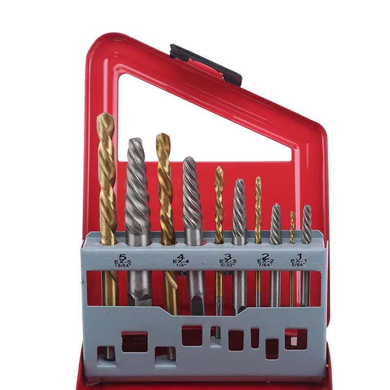 

Инструменты для удаления сломанных болтов из высокоуглеродистой стали, поврежденные винтовые экстракторы, легкий набор сверл