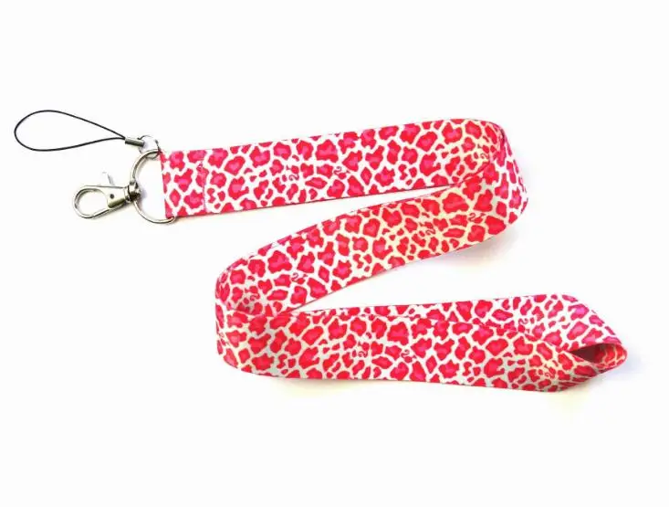 Ремешки для телефона с леопардовым принтом смешанные держатели Id бейджей
