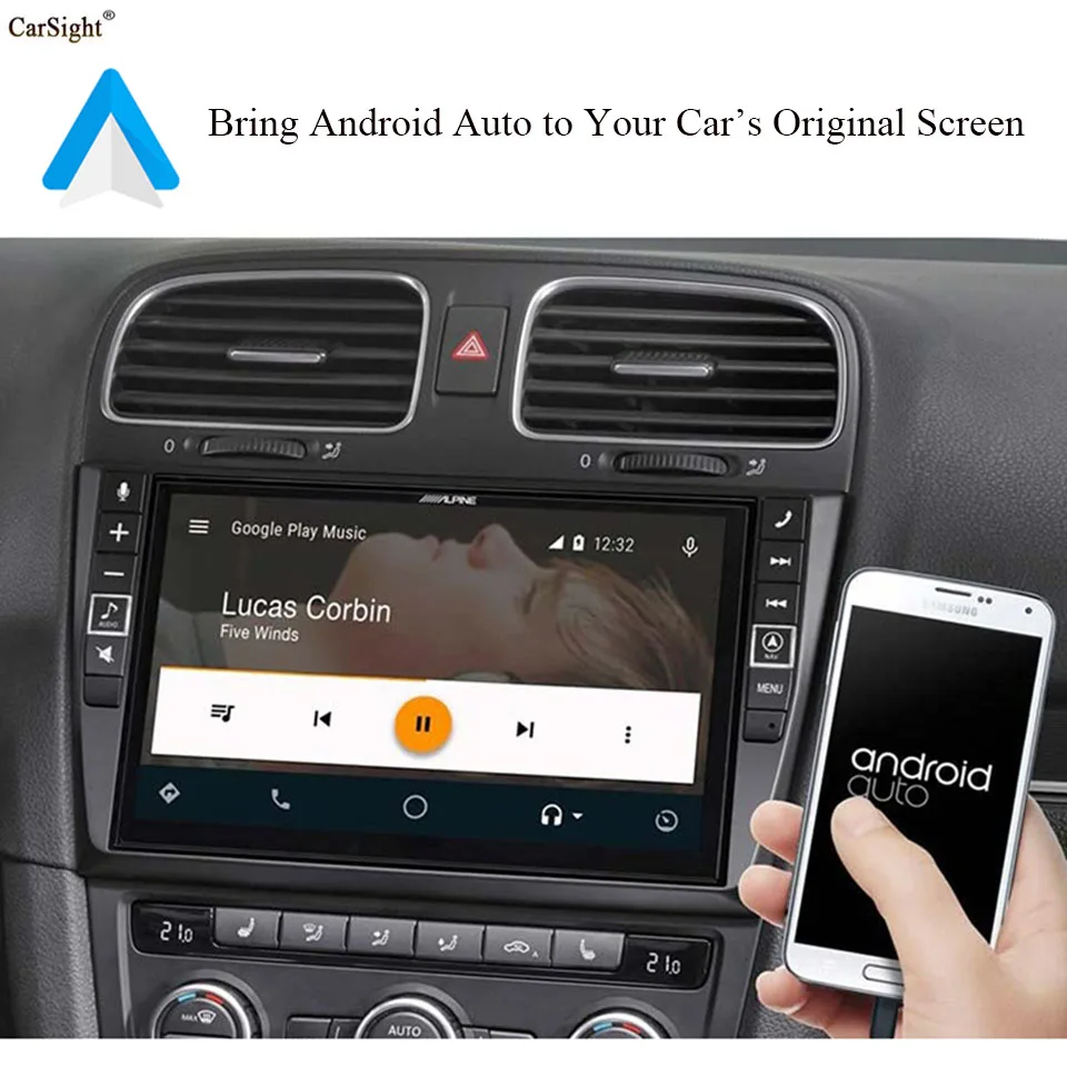 Беспроводной автоматический интерфейс Apple Carplay Android для Volkswagen VW Arteon Golf Polo Crafter Tiguan