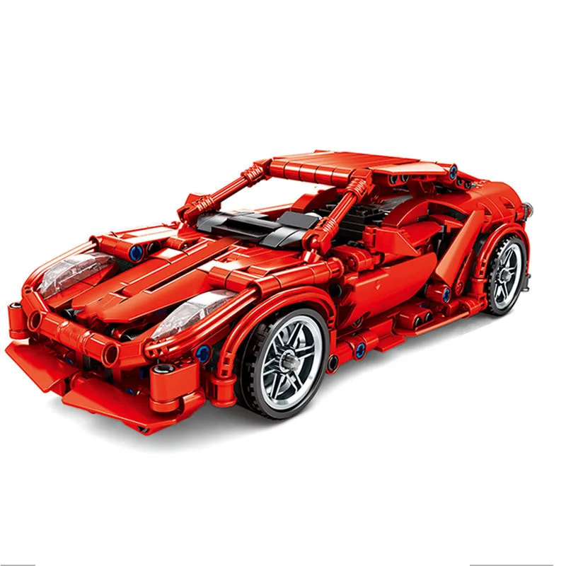 603 шт Ferraried F1 гоночный автомобиль строительные блоки fit Technic гонщик транспортных средств суперкар Playmobil кирпичи Дети Подарки для мальчиков и девочек