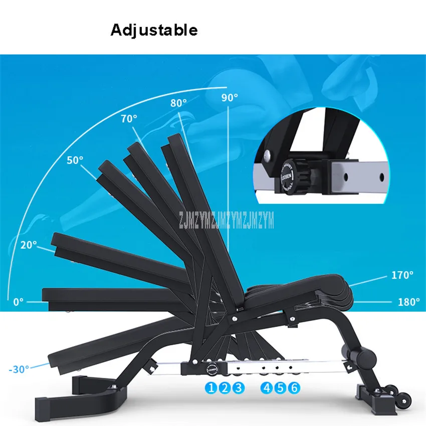CSW9000 Multifunctional Dumbbell Bench Leather Sit Up Abdominal Ab Fitness Weight lifting Training Chair 3 Color | Спорт и