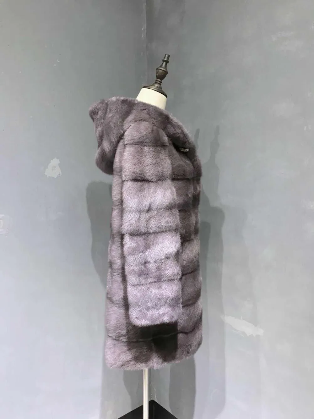 Tatyana furclub шуба Роскошная настоящая норковая шуба женская Толстая теплая куртка с большим меховым капюшоном женская зимняя норковая шуба