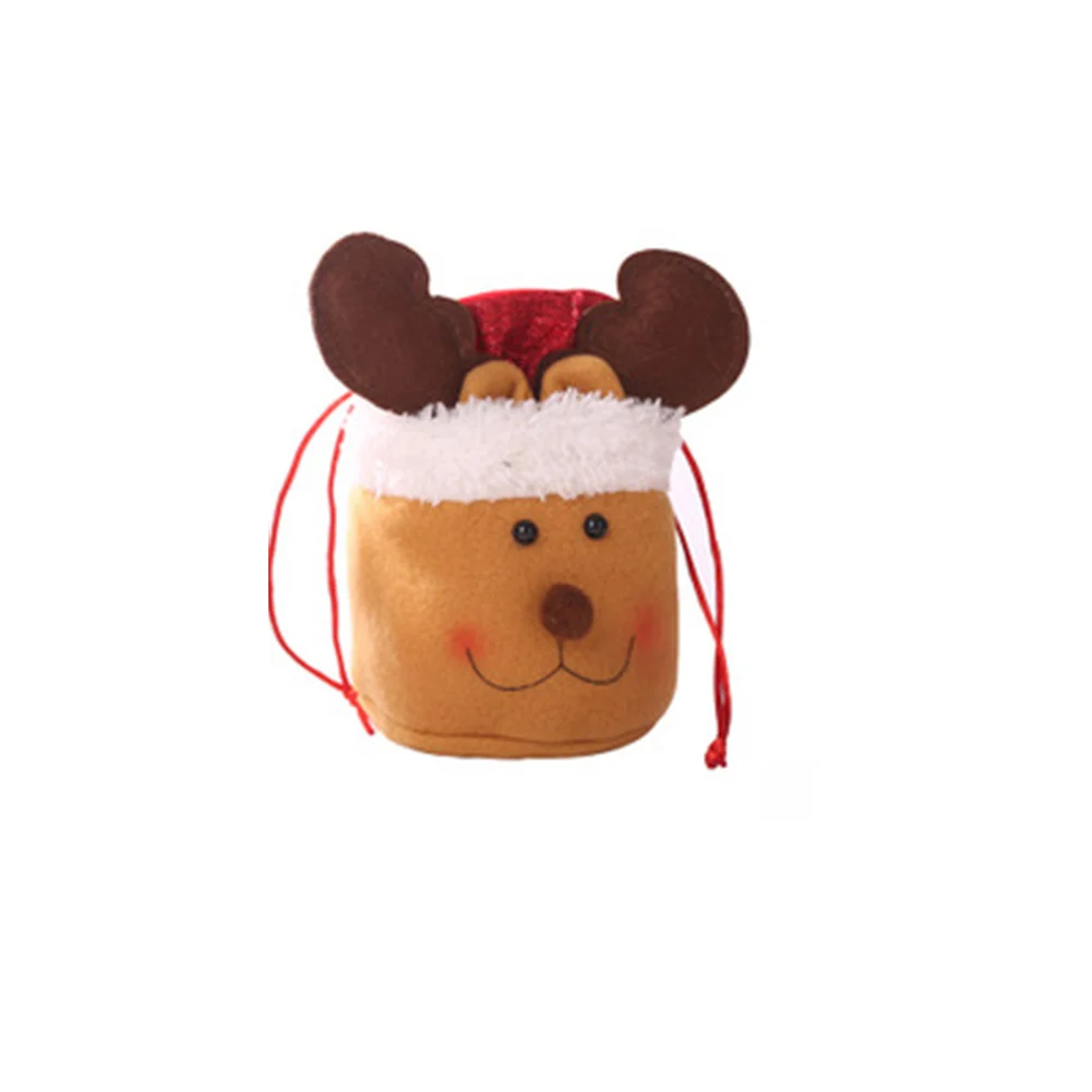 reindeer Конфетная веревка для подарочного пакета сумка для декорирования для детской рождественской вечеринки упаковка sac de noel toile de jute cristhmas подарок H99F - Цвет: reindeer