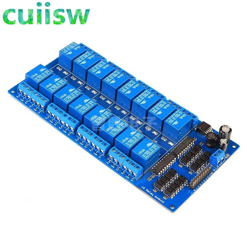1 шт. 12В 16 канальный релейный модуль для arduino ARM PIC AVR DSP электронная релейная