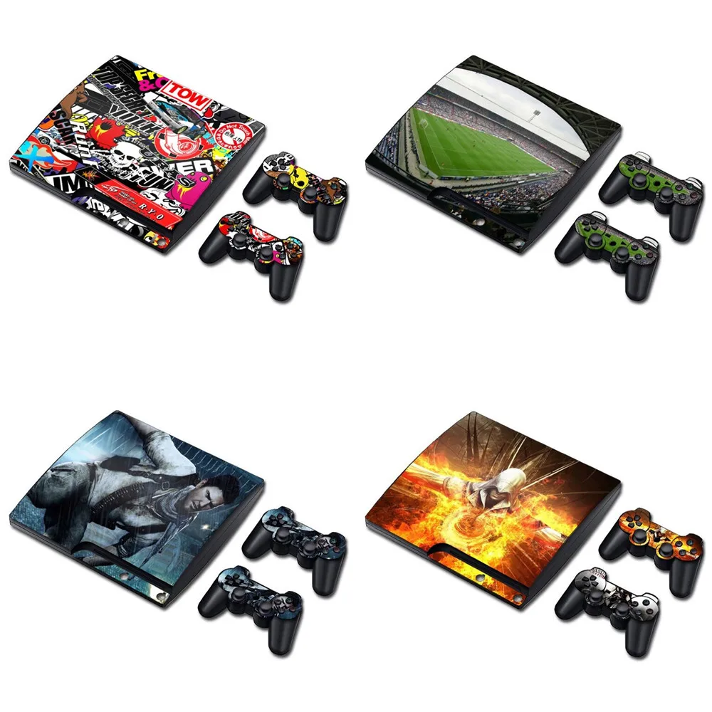 Виниловая Защитная Наклейка для PS3 Slim и 2 контроллера|protector sticker|ps3 slim ps3protector ps3 |