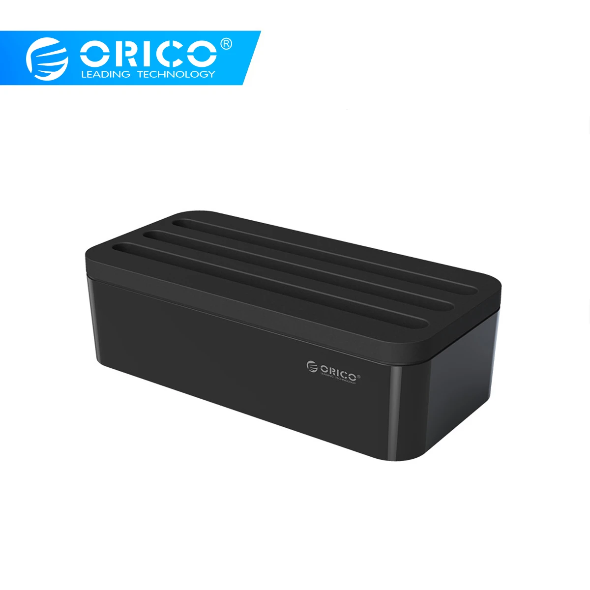 ORICO PB1028 коробка управления зарядным устройством с держателем для телефона для зарядного устройства Органайзер ABS огнестойкий Чехол-черный и белый