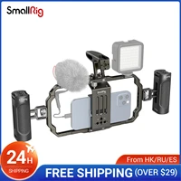 smallrig universal mobile phone video rig kit for iphone 13 handheld phone cage stable for vlog videography live streaming 3155