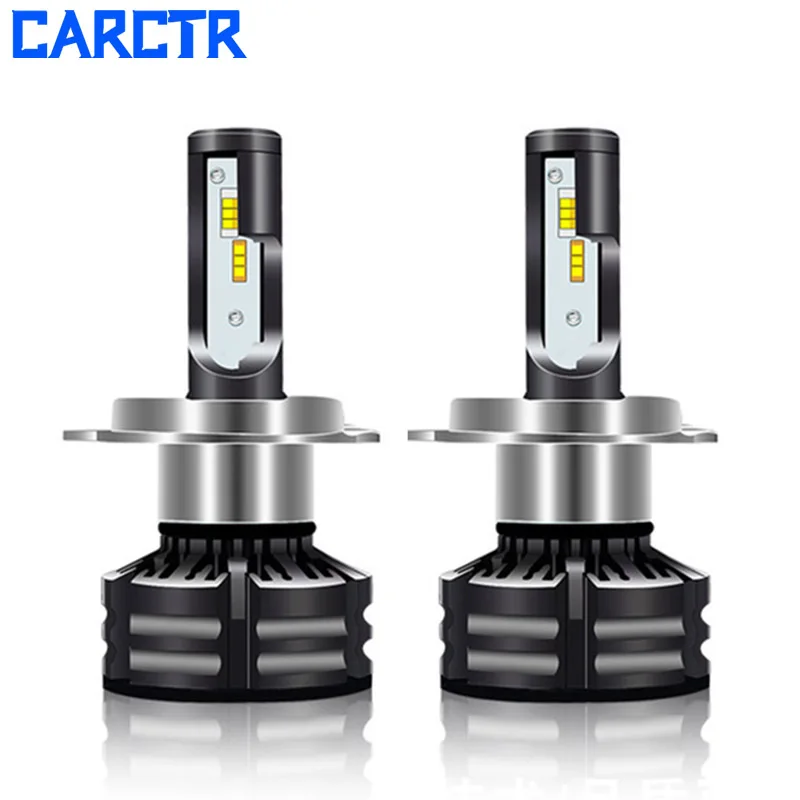 CARCTR Светодиодные Автомобильные фары лампы H1 H3 H4 H7 H8/H9/H11 9005 9006 880/881 9012 триколор