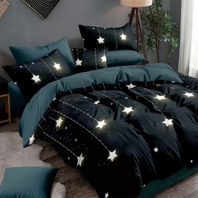 

3D Bedding Set Queen Size Duvet Cover Set 2/3 Pcs & Pillowcase Girls Boys Bedclothes King Full Double Single Size Home Textile