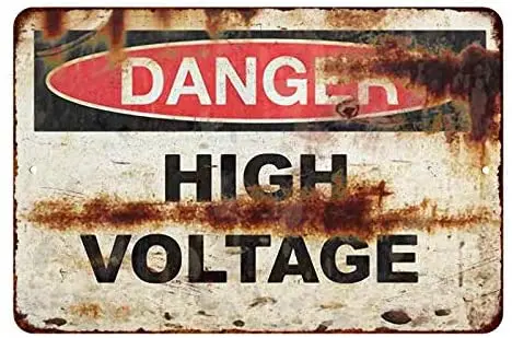 

Diuangfoong Danger High Voltage Vintage Looking Reproduction Metal Sign 8x12 108120067019