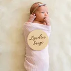 Табличка с именем ребенка на заказзнак объявления о рожденииобъявление новорожденного с гравировкойдеревянная табличка с именемреквизит для фотосъемки новорожденного