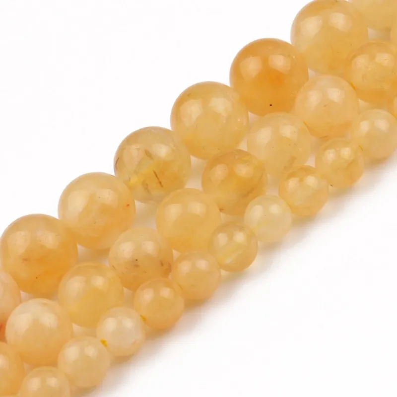 

Круглые бусины-разделители с натуральным желтым опалом для изготовления ювелирных изделий, 6/8/10 мм, для браслетов, ожерелий «сделай сам», оп...