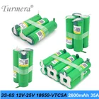 Аккумулятор 3S 12V 4S 16,8 V 5S 21V 6S 25V VTC5A 18650 US VTC5A 2600mAh батарея 35A для отвертки 18V аккумулятор под заказ