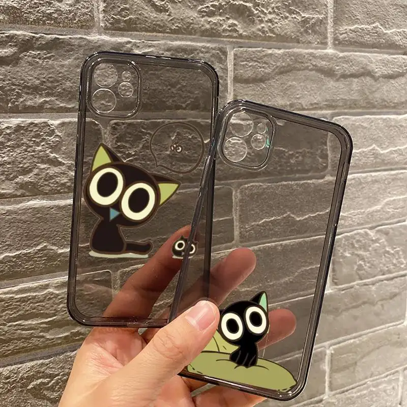 

Lovely Luo Xiaohei Phone Case For iPhone 7 8 11 12 X XS XR MINI Pro Max Plus Retro Black Grey clear transparent