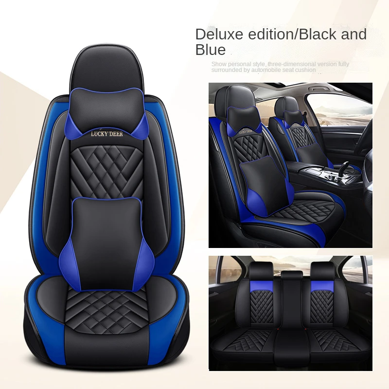 

Full Coverage leather Car Seat Cover for Hyundai Santa Fe Equus H-1 Elantra Accent SONATA i30 i40 SOLARIS Accent Car Accessories