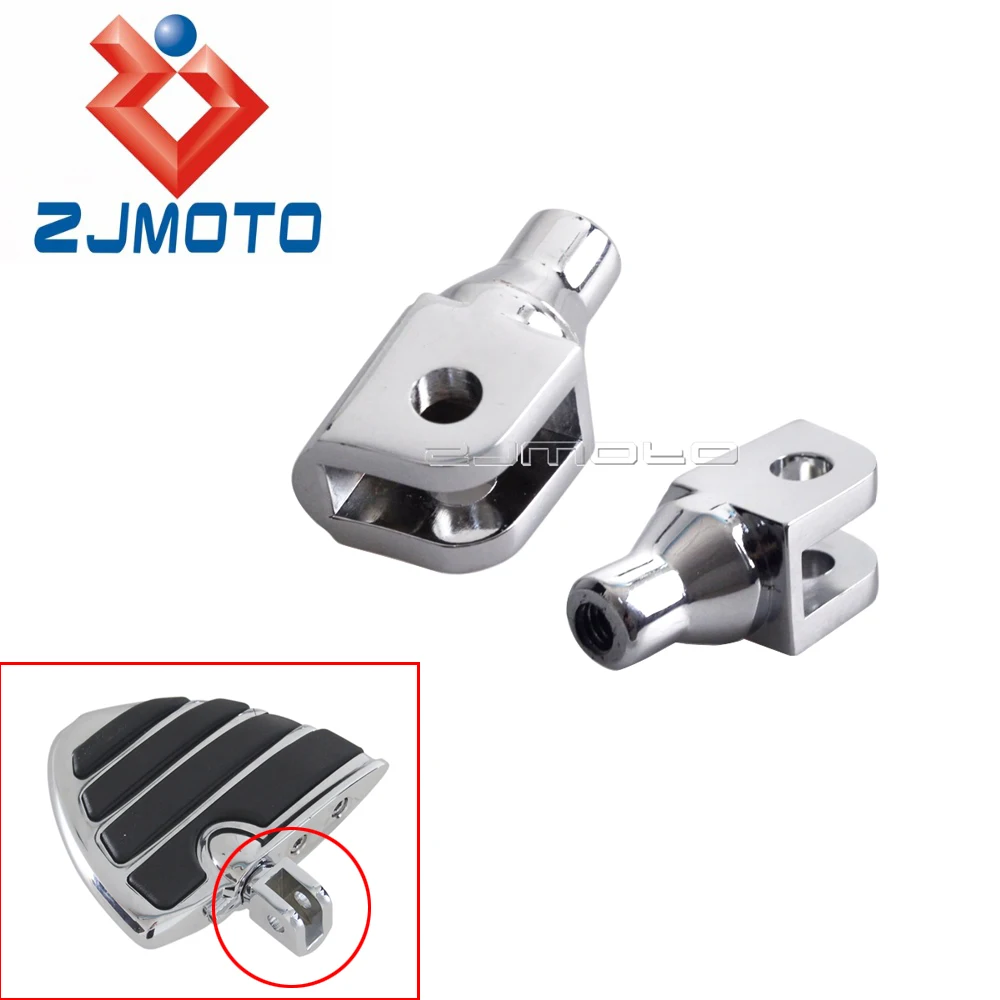 МОТОЦИКЛ хром подножки регулятор женский Крепление Адаптер для Honda Suzuki бульвар