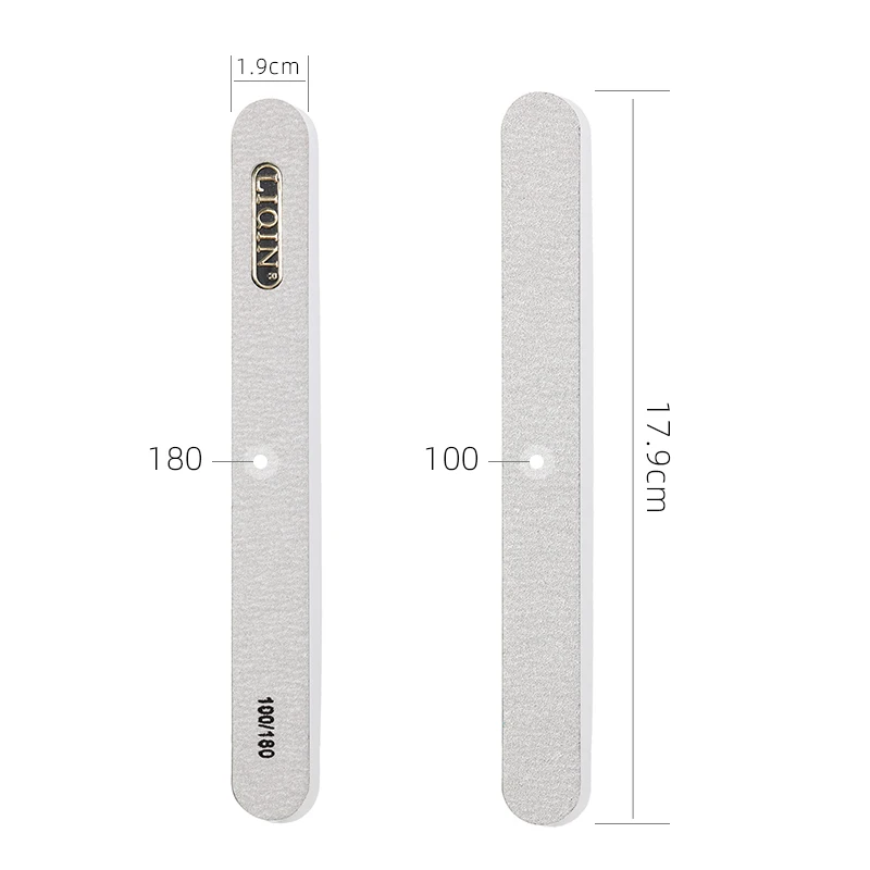 

1Pcs nail file 100/180 pad sanding pedicure manicure polishing washable tools anti-friction professional nail files boat gray