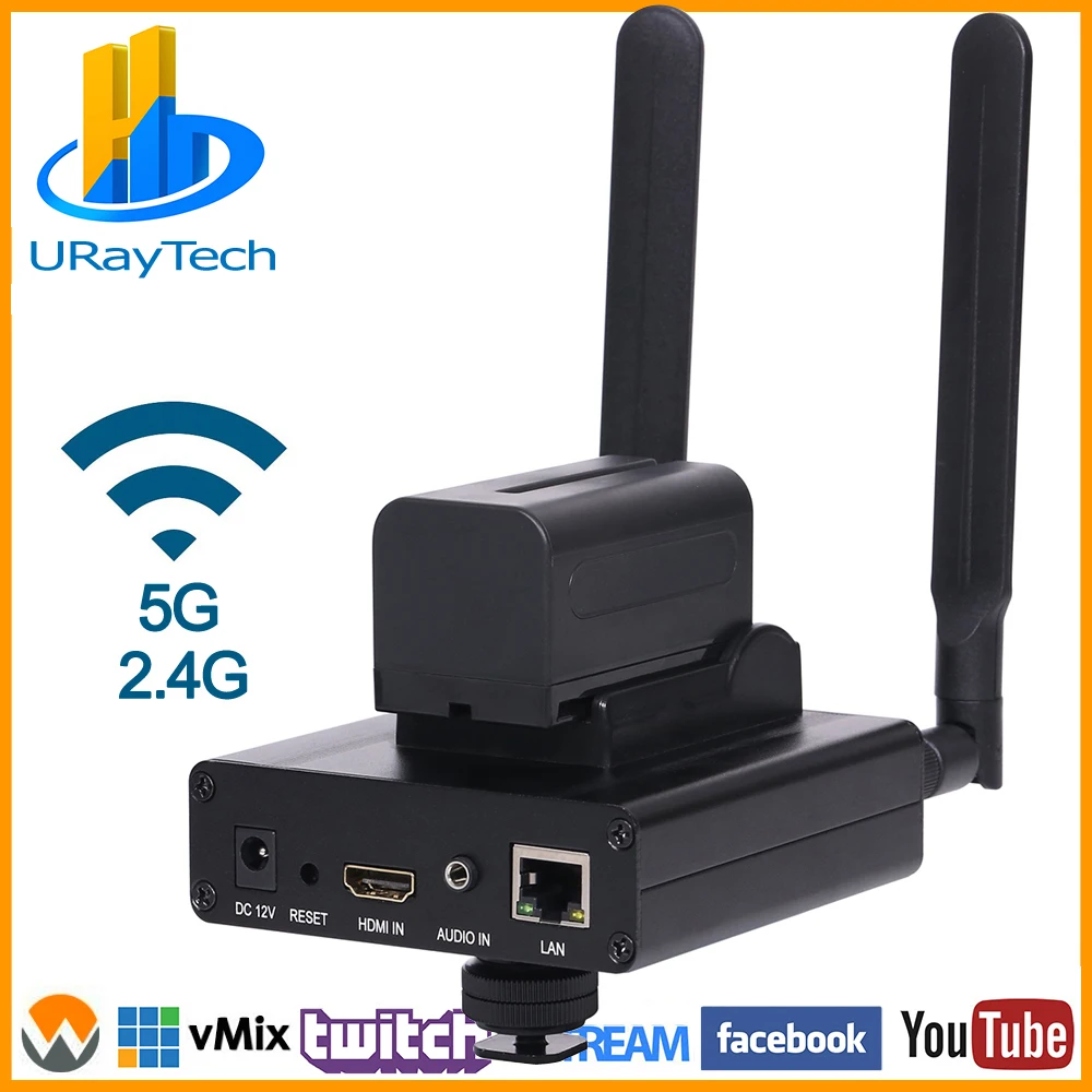 Кодировщик HEVC H.265 H.264 HDMI IP кодировщик потокового видео HD RTMP RTMPS для Twitch Dacast Ustream Wowza