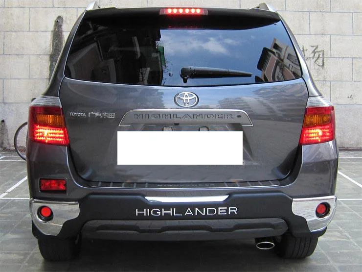 Rear One Автомобильный Стайлинг для 2008-2010 Toyota Highlander Передний+ задний бампер защитная пластина АБС пластик - Цвет: Rear One