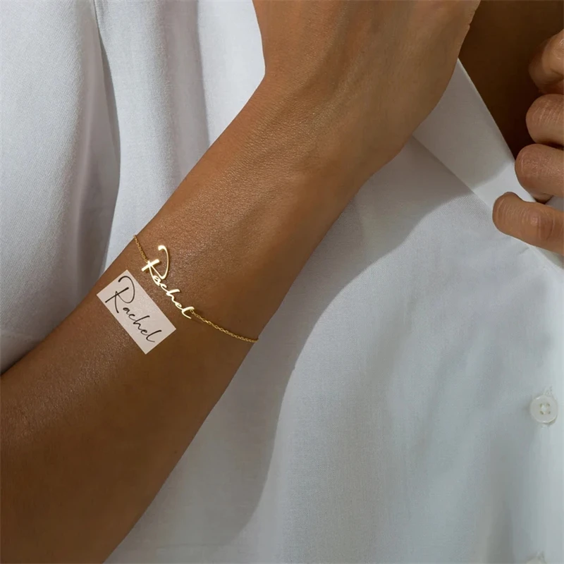 Браслет из нержавеющей стали с надписью на заказ | Украшения и аксессуары