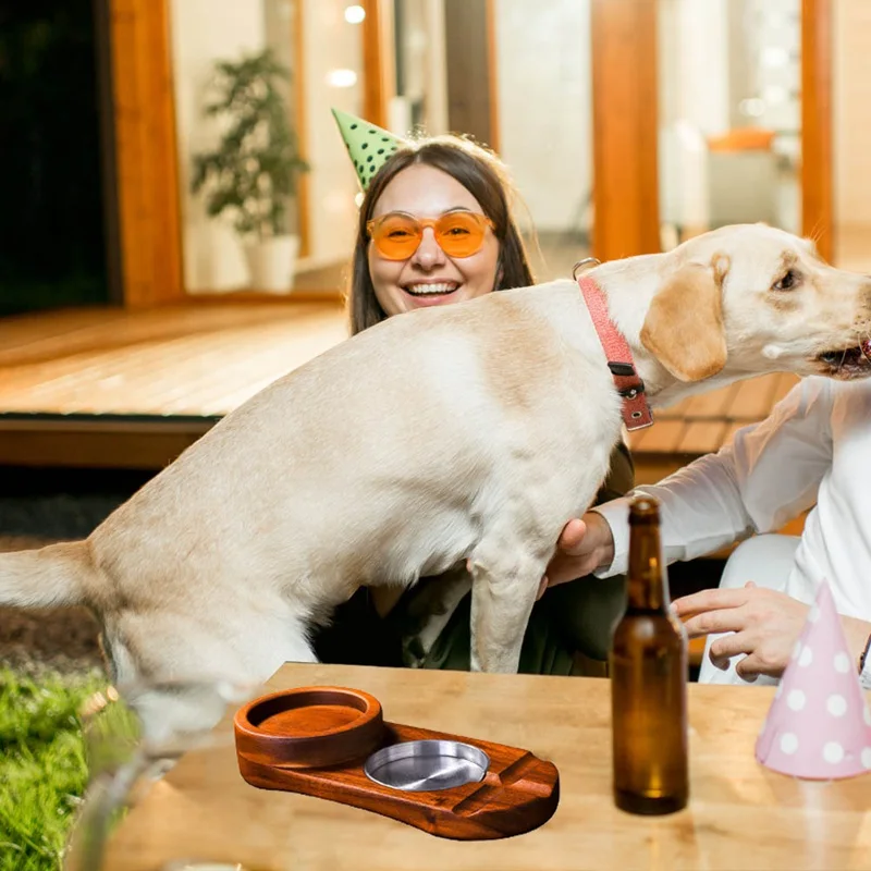 Подставка из массива дерева для виски очков сигар пепельницы украшение