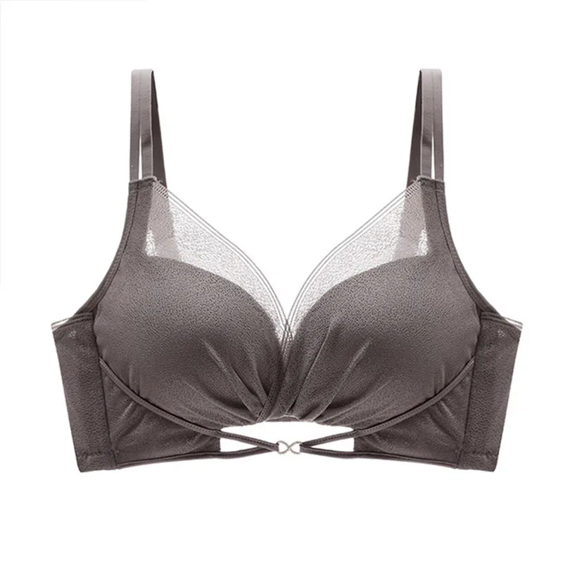 

Sexy Hollow Soft And Comfortable Breathable No Steel Ring Gathered Bra Small Breasts Small Breasts Girls' Underwear Bras