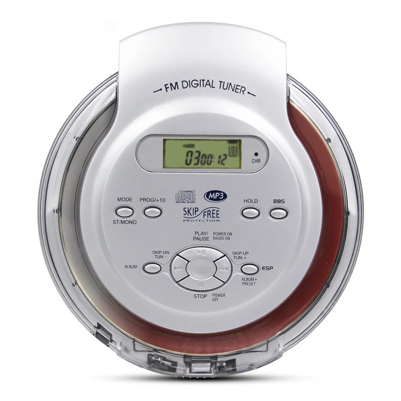 Портативный CD-плеер Walkman совместим с английскими mp3-дисками музыкой гарнитурой