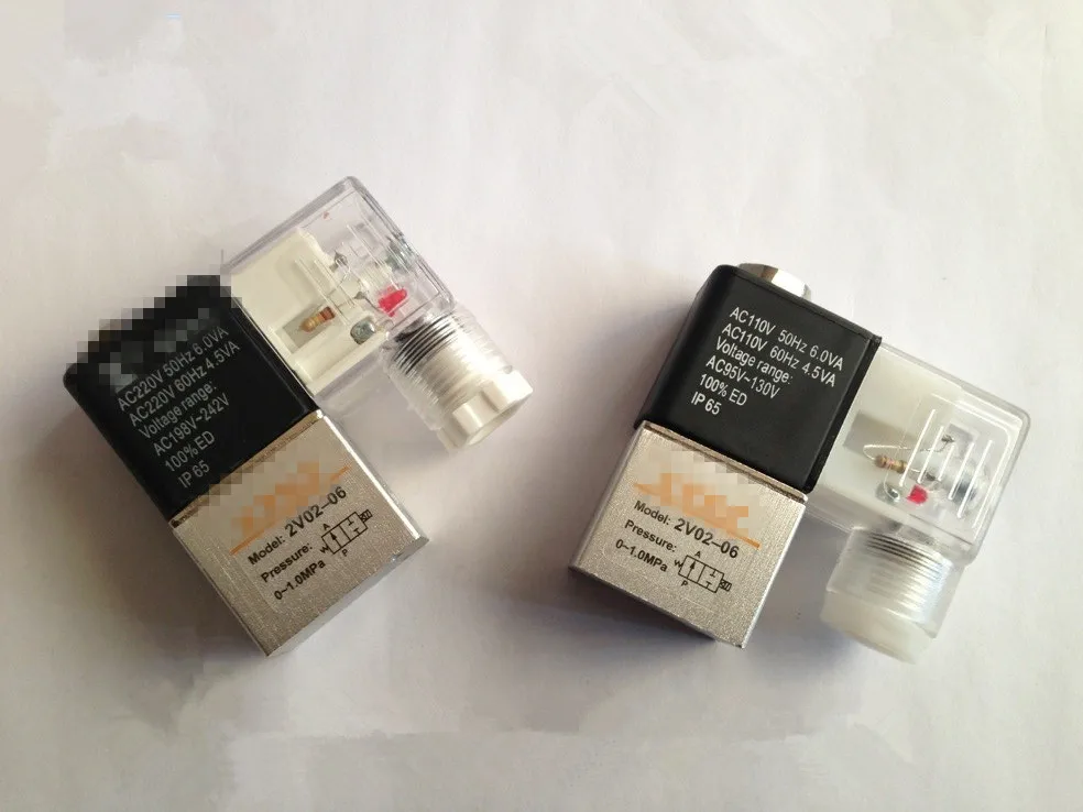 Пневматические компоненты 2/2-way Соленоидный клапан безмасляный воздушный