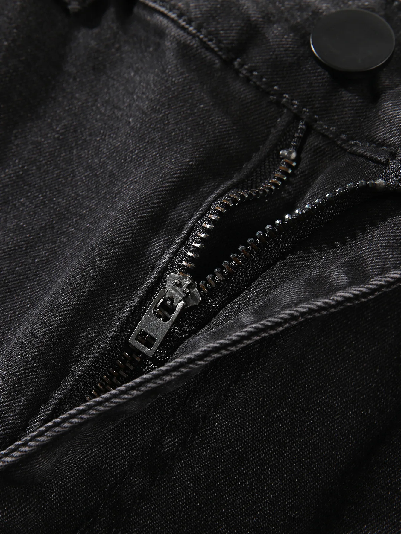 European And American Men's Skinny Jeans Youth Mid-Waist Pants