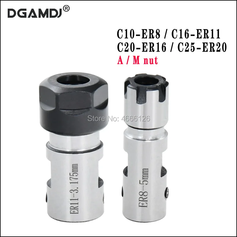 

C10 er8 C16 er11 C20 er16 C25 er20 motor shaft tool holder inner hole 5 6 6.35 8 10 12 14 15 16mm for engraving machine milling