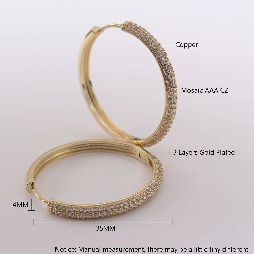 MHS.SUN Модные женские ювелирные изделия из кубического циркона золотого цвета