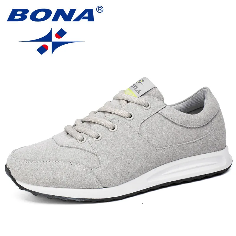 LIGHTGREY BONA/ стиль; трендовая женская обувь для бега в стиле ретро; прогулочная обувь для бега; кроссовки; удобная спортивная обувь; - Цвет: LIGHTGREY