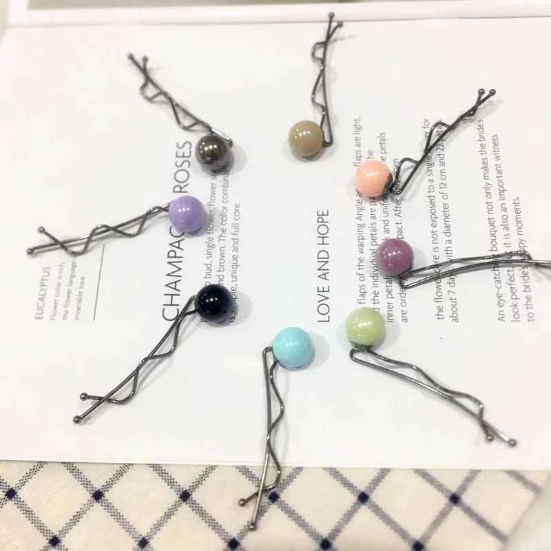 Новое поступление женские заколки для волос милые яркие цветные шарики