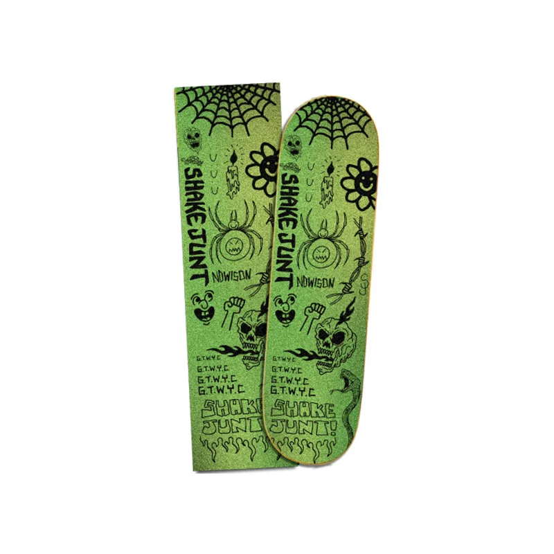 Hollow Transparent Skateboard Stickers Abrasion Resistant Grunge Waterproof Thicker DIY Accessoires De Sticker KC50PJ | Спорт и