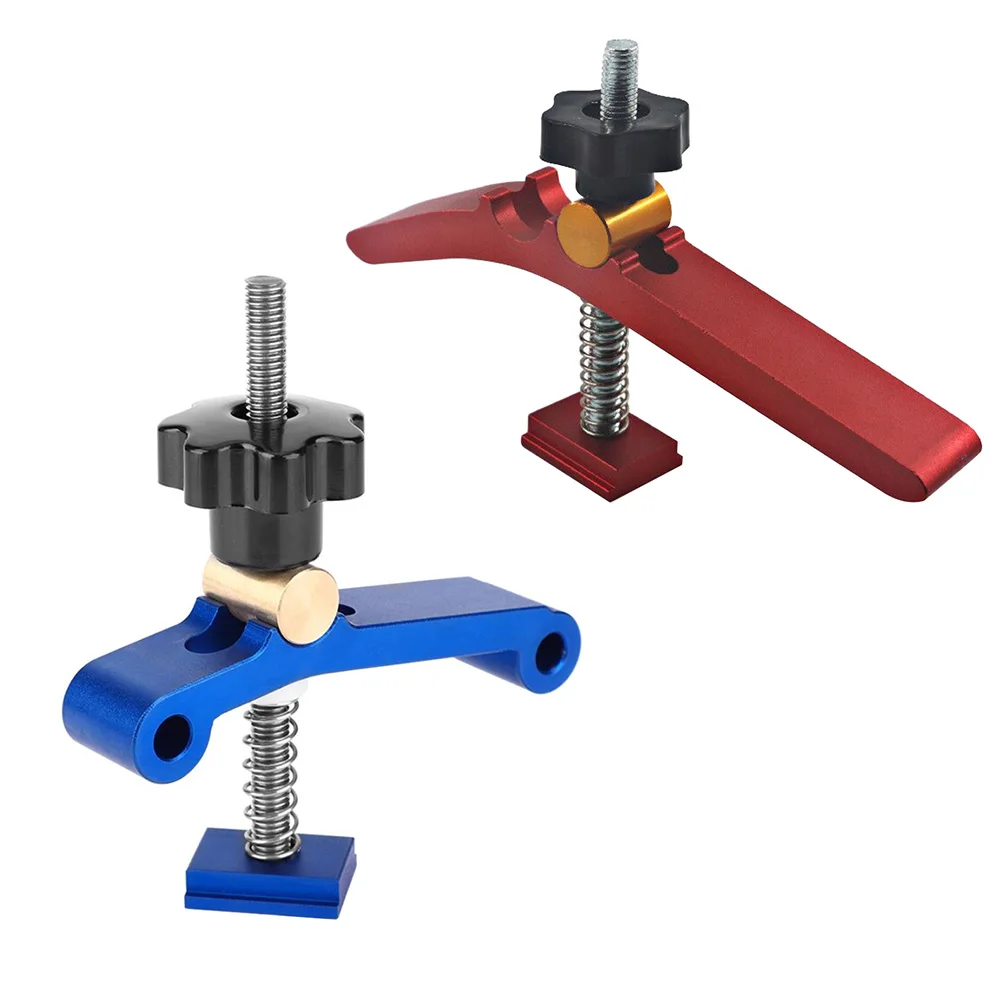 

Upgraded T-Track Hold Down Clamp Woodworking universal Fixed clamp Jig T-Slots Clamping Blocks Platen Woodworking Tools